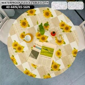 Elastic PVC Round Fitted Table Cloth